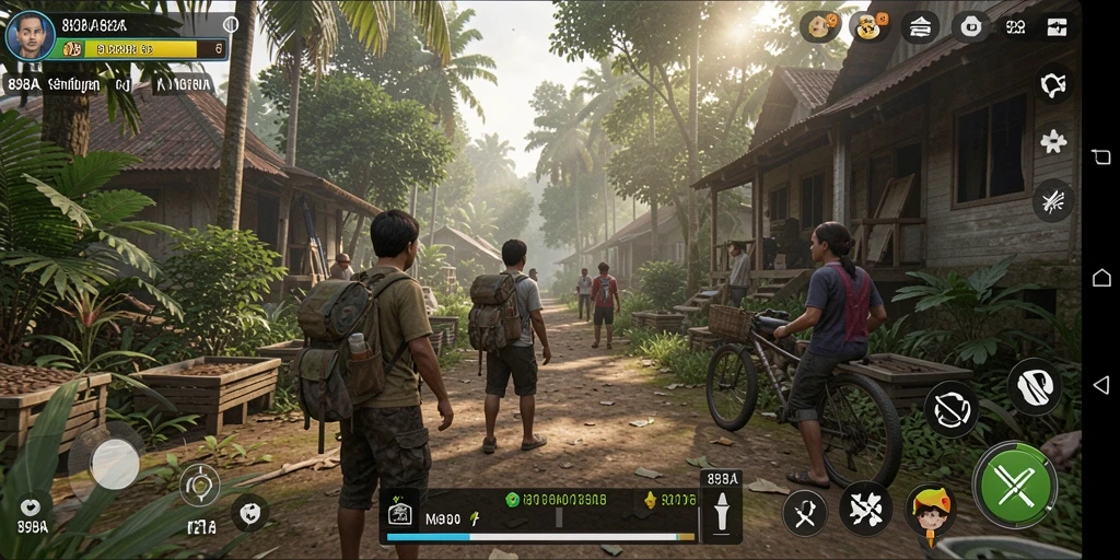 Screenshot utama 898A menampilkan pengalaman gameplay simulasi yang mendalam.