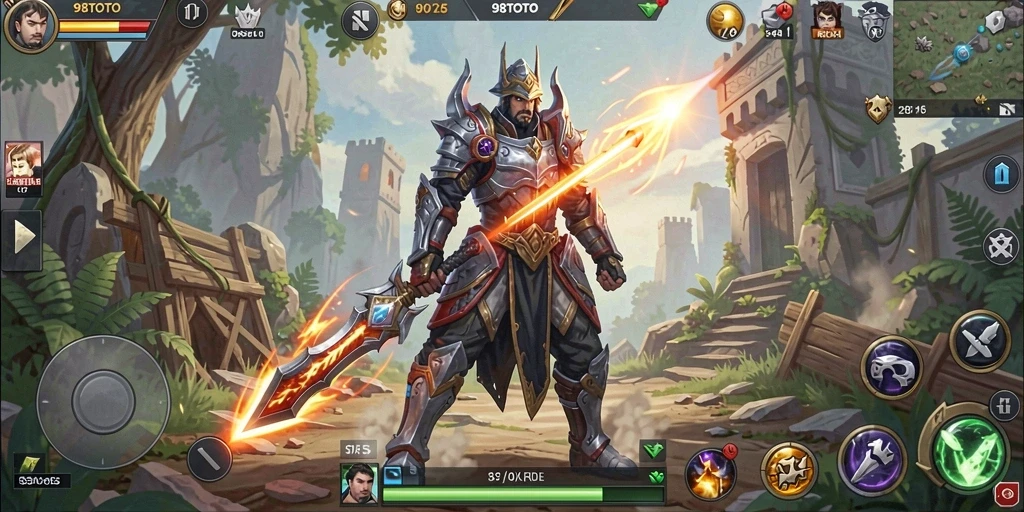 Tampilan utama gameplay 98TOTO yang penuh strategi.
