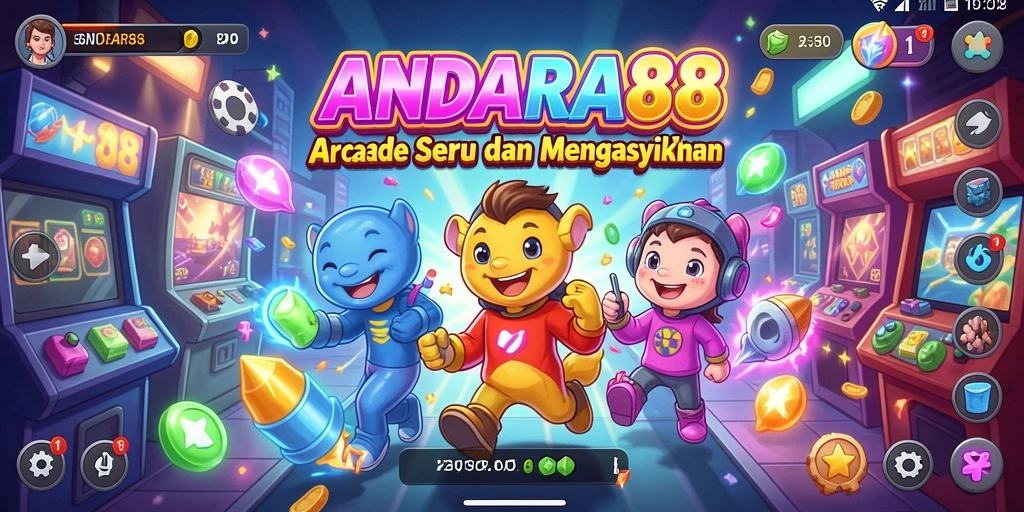 Screenshot gameplay ANDARA88 yang menampilkan aksi seru dari permainan arcade.