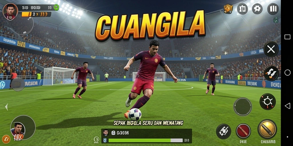 Tampilan gameplay CUANGILA yang seru dan menantang di lapangan.