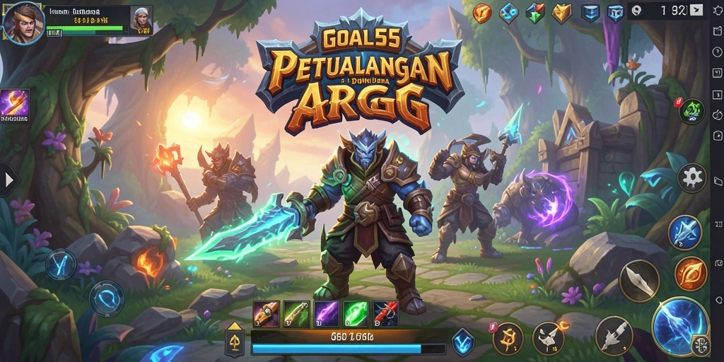 Tampilan gameplay intens dan epik dalam dunia ARPG.