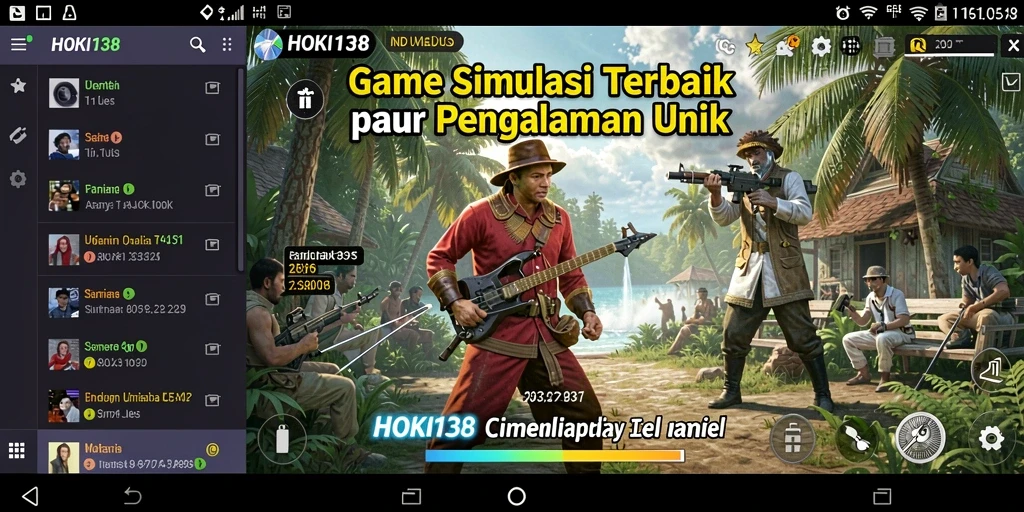 Screenshot menampilkan gameplay HOKI138 dalam dunia simulasi yang dinamis.