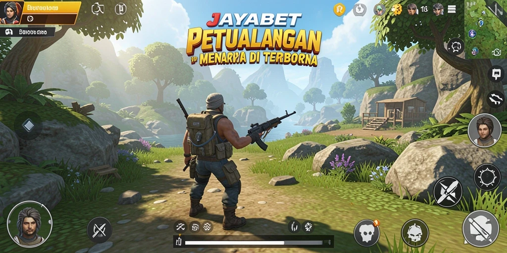 Tampilan gameplay JAYABET yang menampilkan aksi dan eksplorasi petualangan.