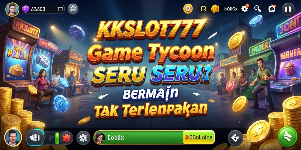 Screenshot gameplay KKSLOT777 menampilkan suasana kasino yang meriah dan interaksi pemain.