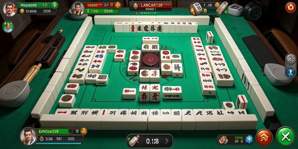 Screenshot gameplay LANCAR138 menunjukkan aksi mencocokkan ubin Mahjong yang seru.