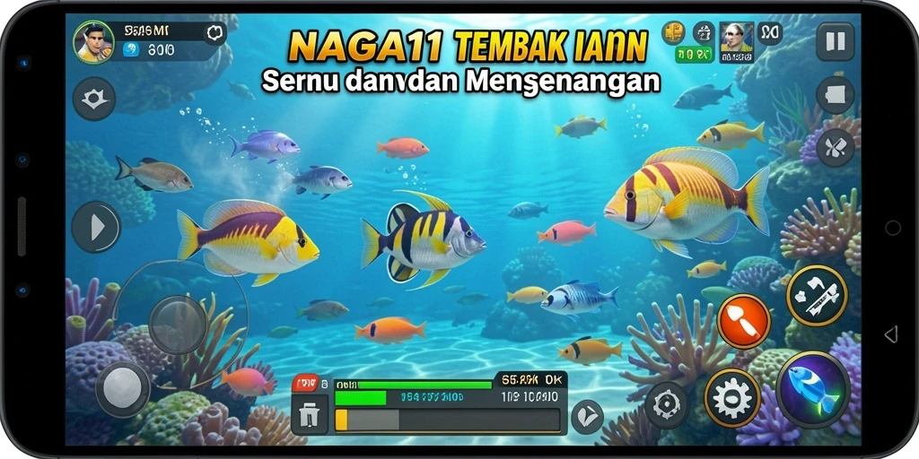 Gameplay seru NAGA11 yang menampilkan aksi menembak ikan.