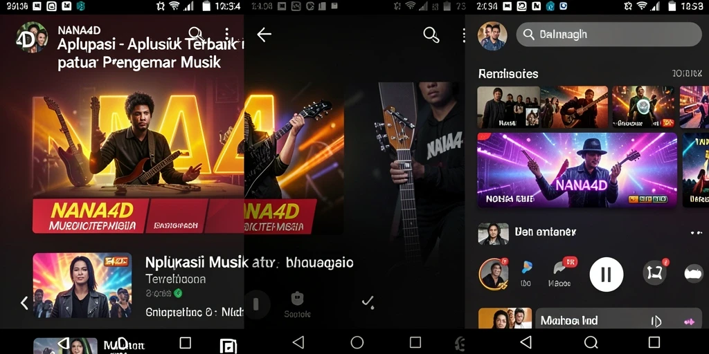 Tangkap momen seru dalam gameplay NANA4D saat menikmati musik.