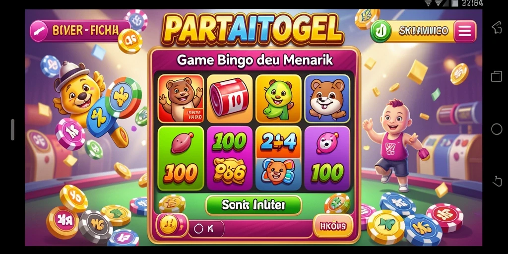 Tampilan gameplay seru di PARTAITOGEL dengan berbagai pilihan Bingo.