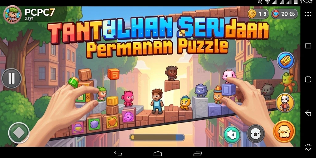 Tampilan menarik dari gameplay PCPC7 dengan berbagai teka-teki menantang.