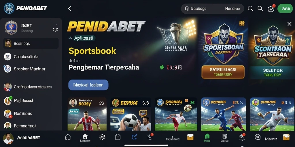 Tampilan menarik dari PENIDABET saat menampilkan taruhan olahraga.