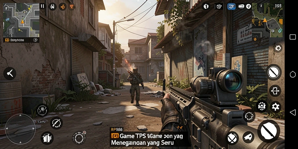 Screenshot gameplay RP886 menunjukkan aksi pertempuran yang mendebarkan.
