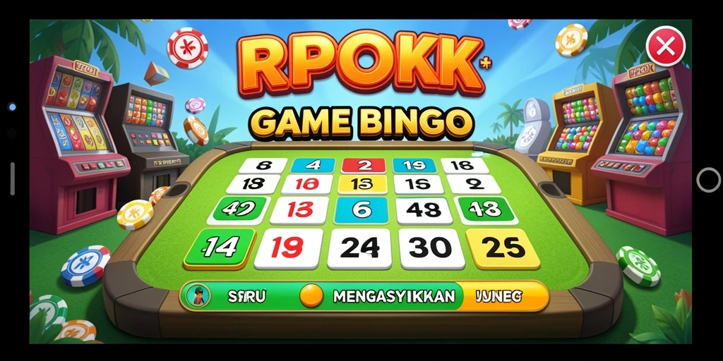 Tampilan gameplay Bingo dalam aplikasi RPOK yang menarik.