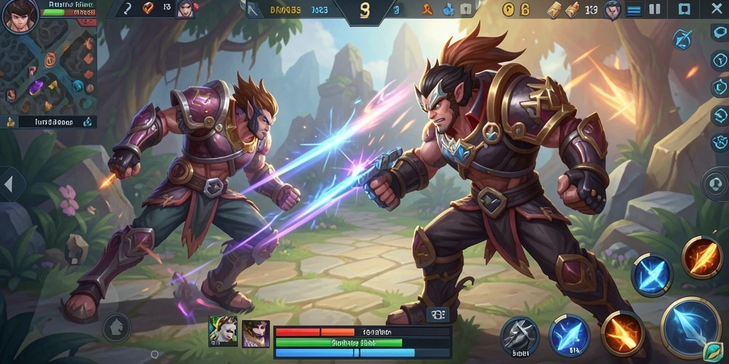 Tampilan gameplay seru dan intens di RR33.