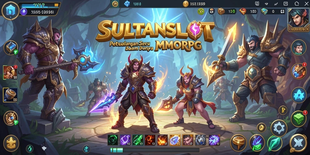 Screenshot SULTANSLOT menunjukkan aksi seru dalam dunia MMORPG.