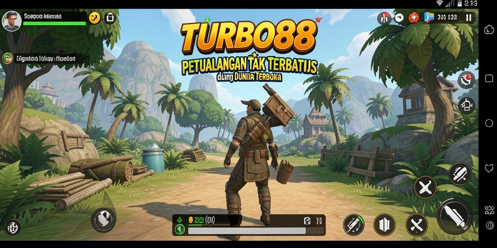 Tampilan visual menakjubkan dari gameplay Open World TURBO88.